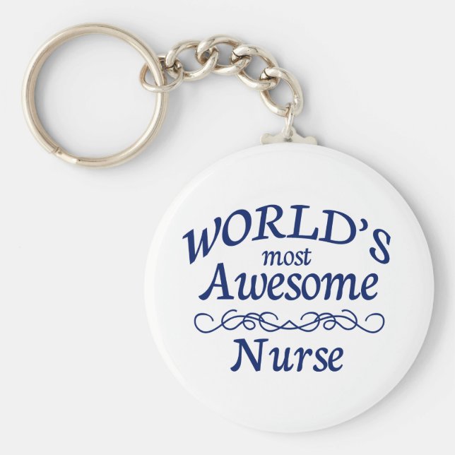 Llavero La enfermera más asombrosa del mundo (Frente)