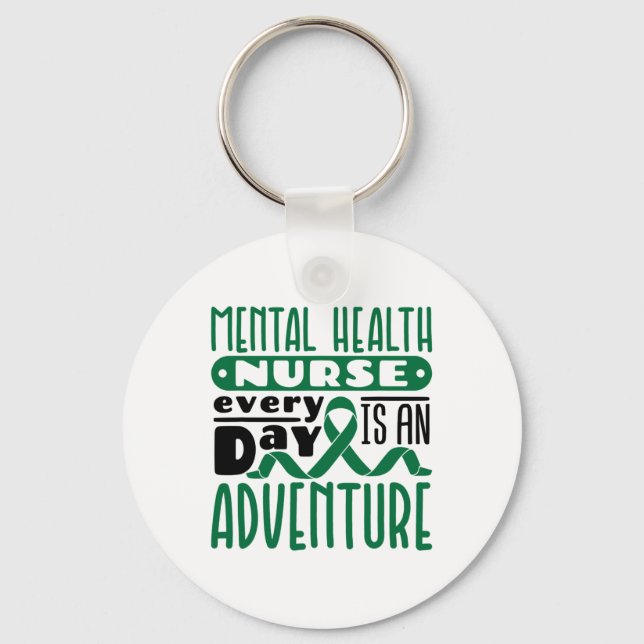 Llavero La Enfermería Psiquiátrica De Enfermeras De Salud  (Anverso)