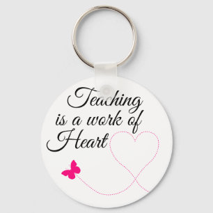 Llavero La Enseñanza Es Un Trabajo De Keychain De Pulsera