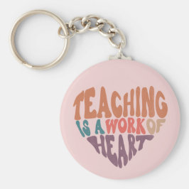 Llavero La enseñanza es una obra de arte de palabras de co