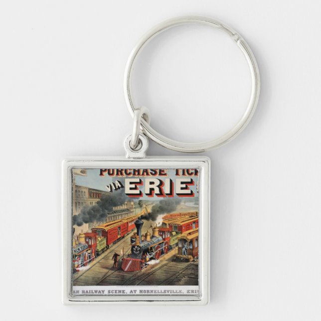 Llavero La escena ferroviaria americana en Hornellsville (Frente)