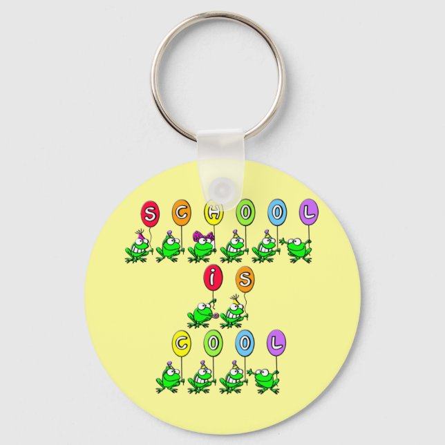Llavero La escuela es Guay - Ranas (Anverso)