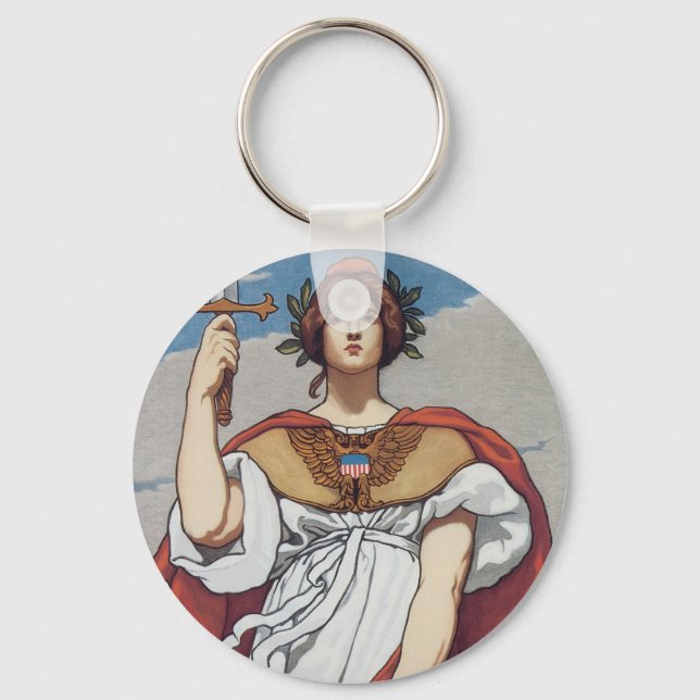 Llavero La espada está dibujada, la marina la sostiene (Anverso)