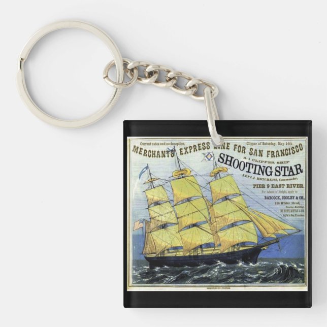 Llavero La estrella del tiro Clipper Sailing (Frente)
