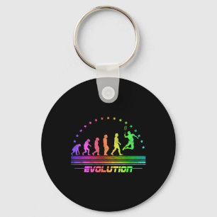 Llavero La Evolución de Badminton Transbordador Retro Badm