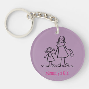 Llavero La familia Chica de mamá Personalizado caracteres