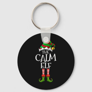 Llavero La familia de los Navidades del Elf en calma coinc