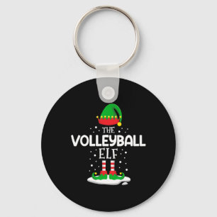 Llavero La familia de Navidades elfos de voleibol coincidi