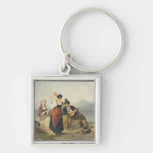 Llavero La familia napolitana, 1865 (aceite en el panel)