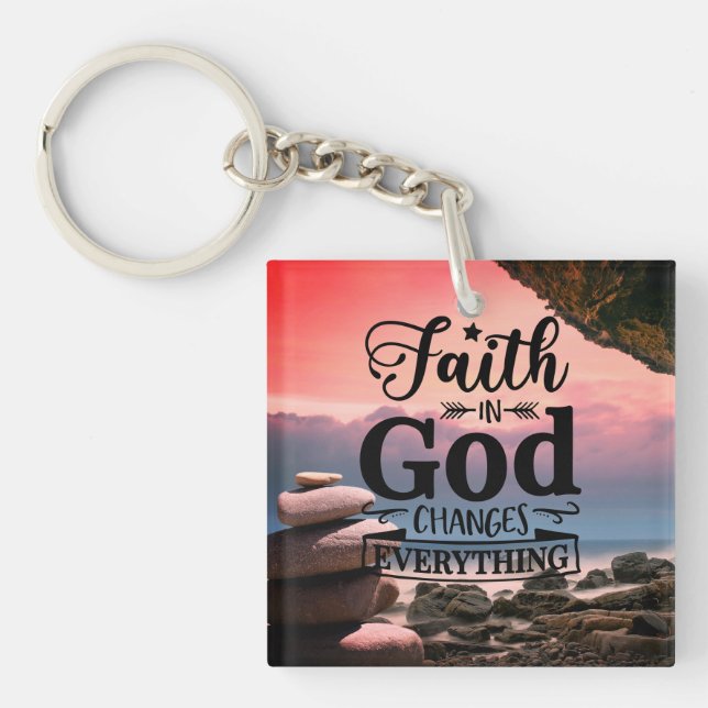 Llavero La fe cristiana en Dios (Frente)