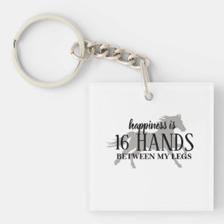 Llavero La felicidad es 16 MANOS entre mis piernas Acento 
