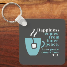 Llavero La Felicidad Es Tea Cita Graciosa Palabra Arte