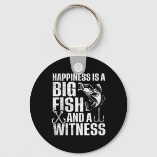 Llavero La Felicidad Es Un Pescado Grande Y Un Testigo 1