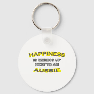Llavero La felicidad está despertando junto a un australia