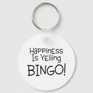 Llavero La felicidad está gritando bingo