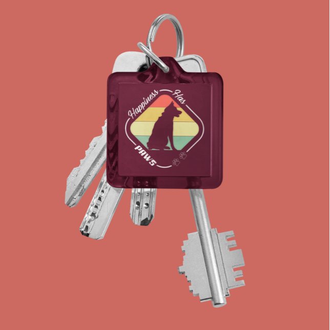 Llavero La felicidad tiene diseño de garras (Subido por el creador)