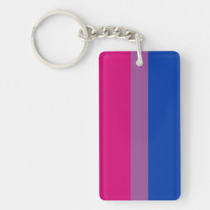 Llavero la feminista bisexual de la bandera del orgullo