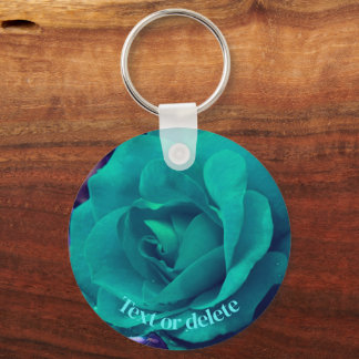 Llavero La flor Rosa Aqua personalizada