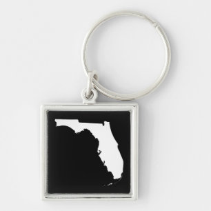 Llavero La Florida en blanco y negro