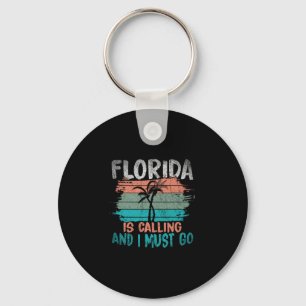 Llavero La Florida está llamando y debo ir Retro Palmeras