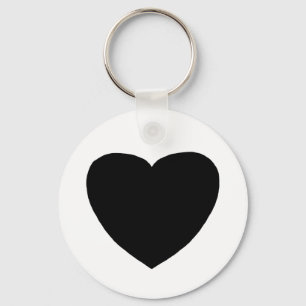 Llavero La forma del corazón 4 Negro El MUSEO Zazzle Regal