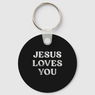 Llavero La Frase Jesús Te Ama En Un Tri-blend Premium