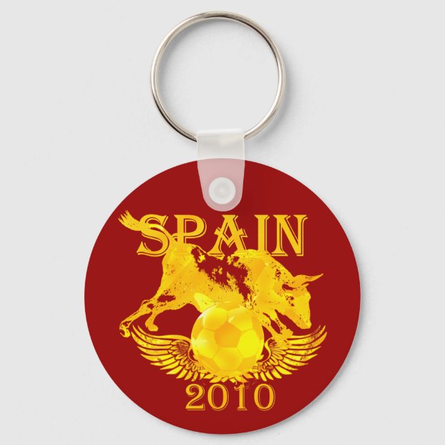 Llavero La Furia Roja España 2010 keychain para fans (Anverso)