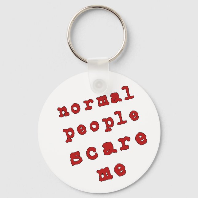 Llavero ¡La Gente Normal Me Da Miedo! (Anverso)