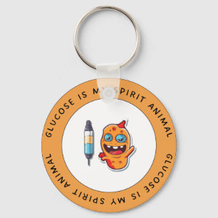 Llavero La glucosa es mi animal espiritual - Keychain para