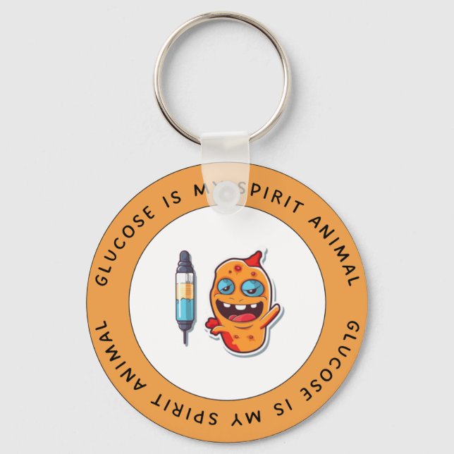 Llavero La glucosa es mi animal espiritual - Keychain para (Anverso)