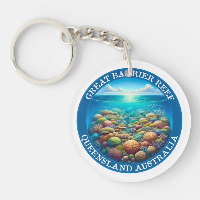 Llavero La Gran Barrera de Coral, Queensland, Australia (Frente)