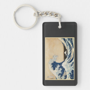 Llavero La gran ola de Kanagawa por Hokusai