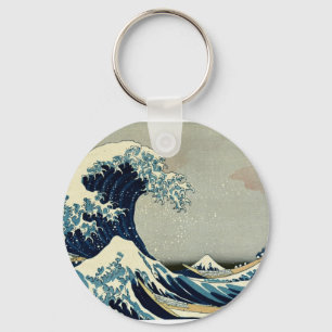 Llavero La gran ola de Katsushika Hokusai en Kanagawa
