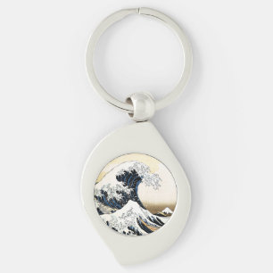 Llavero La Gran Ola Frente a Kanagawa Hokusai, arte japoné