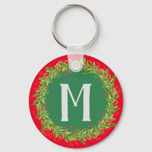 Llavero La guerra de los Navidades rojos y verdes monogram