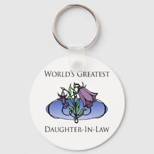 Llavero La hija mayor del mundo (floral)