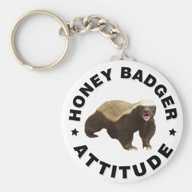 Llavero La insignia de miel tiene actitud (Frente)