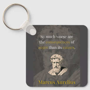 Llavero La ira te lastima más: Marco Aurelio sobre la mode