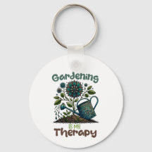 La jardinería es mi Keychain Terapia