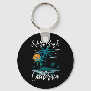 Llavero La Jolla Beach California Palm Tree Summer Family
