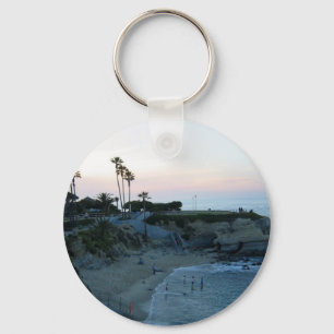Llavero La Jolla Cove Beach Sunset Personalizado Keychain