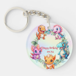 Llavero La jungla de los dinosaurios de la escuela niño de