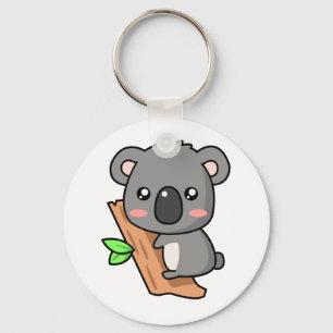 Llavero La koala linda del dibujo animado refiere el árbo