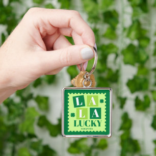 Llavero La La Lucky Día de San Patricio Personalizado