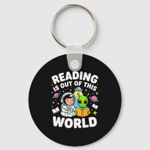 Llavero La lectura es de otro mundo libros de astronautas