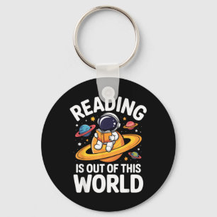 Llavero La lectura es divertida fuera de este mundo espaci