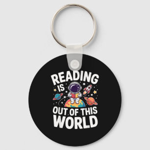 Llavero La lectura es divertidísima fuera de este mundo