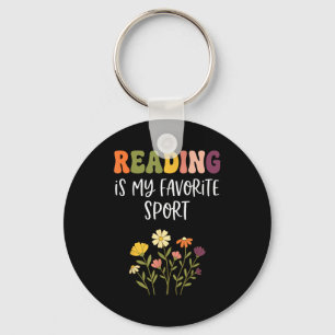 Llavero La lectura es el deporte favorito del amante del l