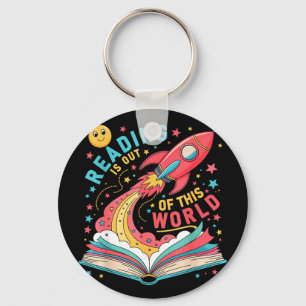 Llavero La lectura es un libro de astronauta espacial fuer