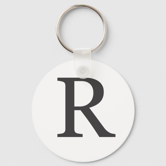 Llavero "la letra R" (Anverso)